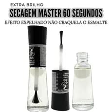 Extra brilho secagem master em 60 segundos efeito espelhado love it não craquela o esmalte
