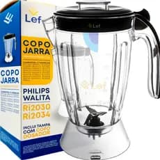 Copo Jarra Para Liquidificador Philips Walita Ri2030 Ri2034 preto