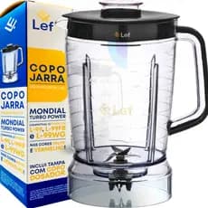 Copo Jarra Para Liquidificador Mondial Turbo Power L99 Preto