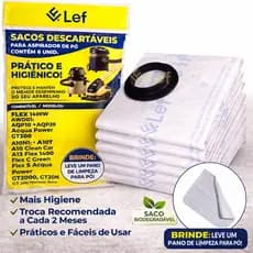 Sacos para Aspirador Electrolux Compatível Flex 1400 AWD01 AQP20