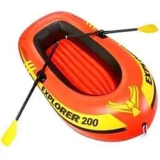 Bote Inflavel Explorer 200 Resistente 95kg C/ Remos + Bomba