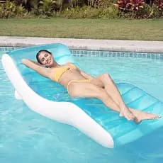 Colchao Inflavel Boia Bronzeadora Piscina Ibiza C Porta Copo