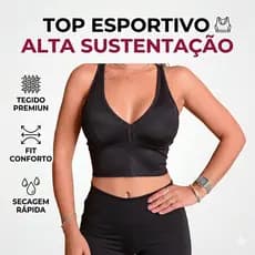Top Preto Fitness Nadador Academia com Bojo Removível