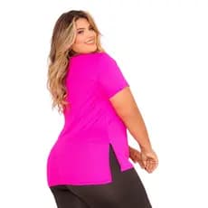 Blusa Academia Plus Size Feminina Dry Fit Tapa Bumbum