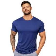 Camiseta Dry Fit Masculina Poliamida Academia Corrida Malha Fria
