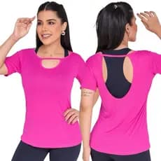 Blusa Dry Fit Poliamida Feminina Para Academia Corrida MODELO } EXTRAVASA