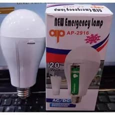 Super Lâmpada De Emergência 20w Led Bivolt Recarregável Liga Após Faltar Energia