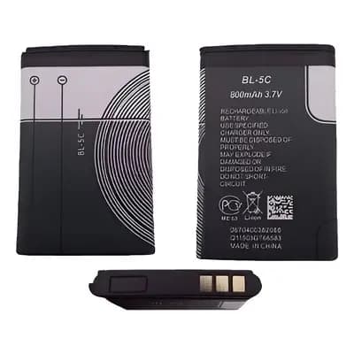 Super Bateria Bl-5c 3.7v 800mah Bl5c 3.8wh Recarregavel Autonomia e durabilidade