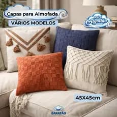 Capa Para Almofada Artesanal 45x45cm Decorativa Vários Modelos