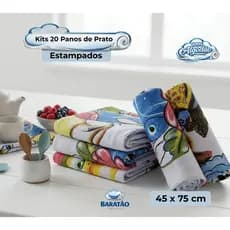 Kits 20 Panos De Prato 45x75cm 100% Algodão