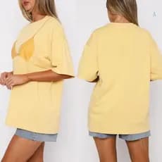 Uma Mulher Verão Manga Curta Tripulação Pescoço Gráficos Solto Camiseta Engraçado Sutiã De Renda Impresso Respirável Cas