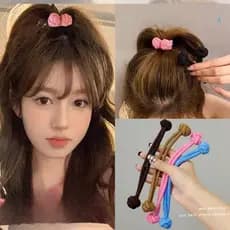 3 Peças Chinês Faixas Cabelo Borracha Esticada Corda Scrunchie Acessórios
