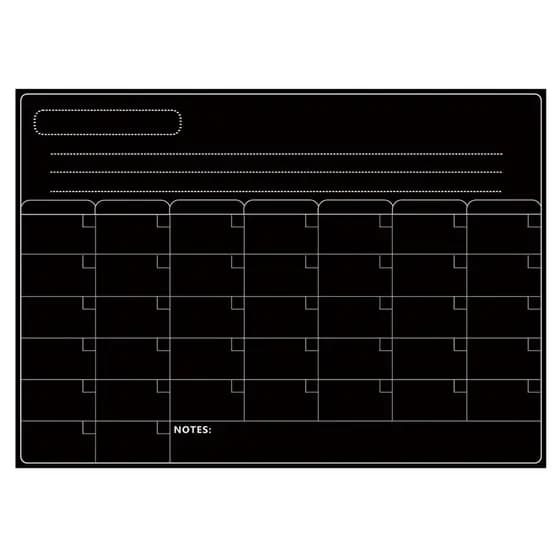 [Xstu-Fast ship] Quadro Magnético De Apagamento A Seco Calendário Branco Adesivos Para Geladeira Cozinha Programação Men