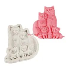 Melhor Gatos Quatro Moldes Silicone, À Temperatura, Molde Para Fabricação