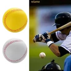 Prática Rel Bolas Macias Beisebol PU Sólido Treinamento Batting and Fielding