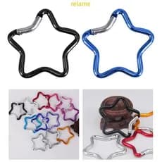 Rel Star Shape Mosquetão Bloqueio Clipe Para Mochila Camping Caminhadas Viagem