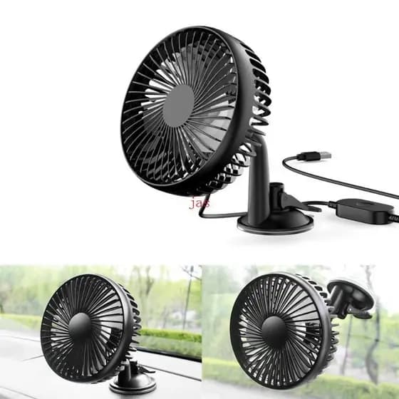 Ventilador Carro USB Mesa Para Pára-Brisa 360 Totalmente 3 Velocidades Ajustável Refrigerador Au