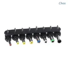 Chos 8 Pcs Power Adaptador Alimentação Plug Conector Para Laptop Pc