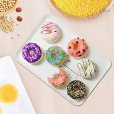 Chos Donut Stress Balls Sobremesa Artificial Realista Brinquedo Descompressão Para Alívio Do Estresse