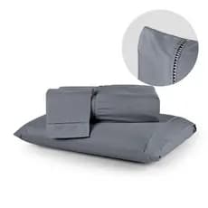 Kit Jogo de Cama Lençol 400 Fios Toque Macio Cama Box Luxo