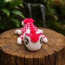 Bebê Dragão Articulado Florido – Brinquedo Fofinho e Criativo para Presente Fidget Toy