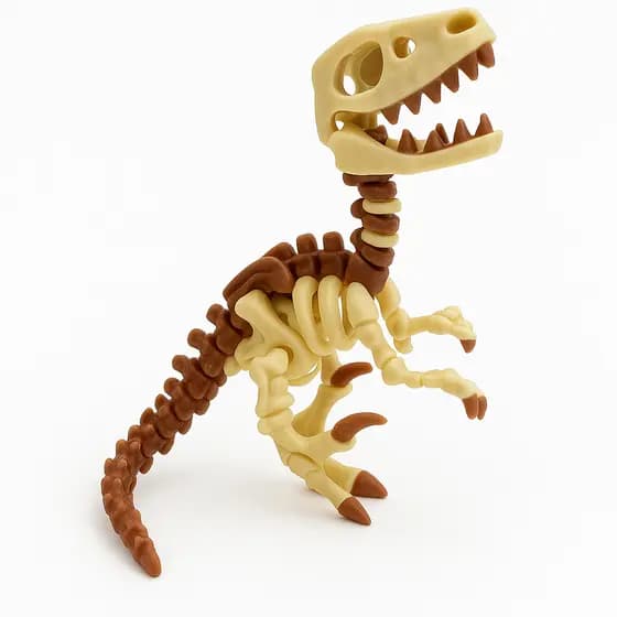 Brinquedo Velociraptor - Articulado Colorido e Divertido