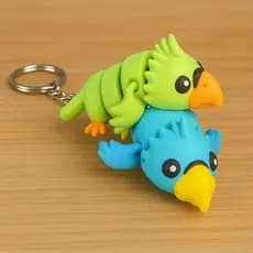 Chaveiro Papagaio Parrot Articulado -  Fidget Toy para Mochila e chaves