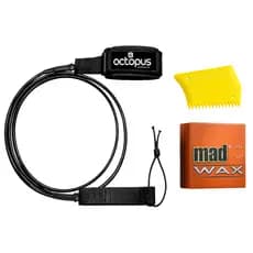 Strep Prancha Surf - Leash 2 Giradores Surf 6´ Competição + Parafina Surf + Raspador