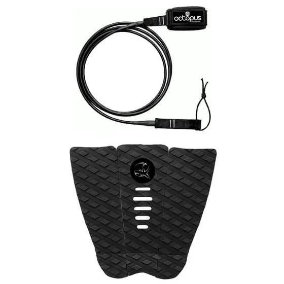 Deck Para Prancha Surf Antiderrapante + Leash Surf 6´x 6,5mm