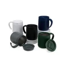 Caneca Térmica Inox 300ml Parede Dupla com Tampa Antivazamento e Ajustável – Quente e Frio