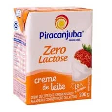 Creme De Leite Piracanjuba Zero Lactose 200g Kit Com 3 Un