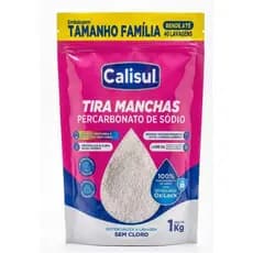 Percarbonato de Sódio 1kg 100% Puro Tira Manchas em Pó Sem Cloro Biodegradável e Seguro para Roupas Brancas, Coloridas