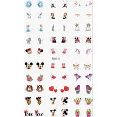 60 Adesivos de Unha 3D Infantil PRÉ PRONTO - modelo MINI 11