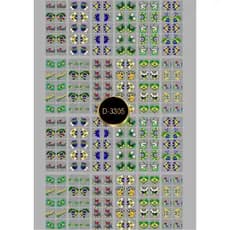 240 Adesivos Películas de Unha 3D Copa do Mundo 2026 Brasil - Cartelão Pré Pronto