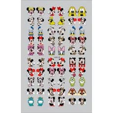 60 Adesivos de Unha 3D Personagens Minnie PRÉ PRONTO - modelo MINI 25