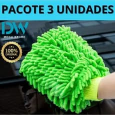 Luva Multiuso Original Anti Risco 100% Microfibra Limpa tudo ideal para Carro Moto Vidro Não Risca Evita Arranhões
