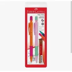 Lapiseira Poly Slim Faber-Castell 0.5mm e 0.7mm Kit com unidades