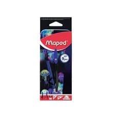 Kit Geométrico com 9 peças MAPED acompanha estojo de lata