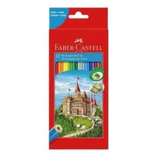 Kit Faber-Castell 12 cores opção com 2 ou 3 unidades