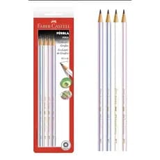Ecolápis Grafite Faber-Castell Pérola com 4 lápis