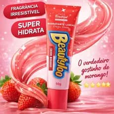 Hidratante Labial Morango Lip Gloss Tutti Fruti Face Beautyfull Uva Lip Balm