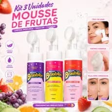 Kit 3 Mousse de Limpeza Facial Skin Care Face Beautiful 150ml