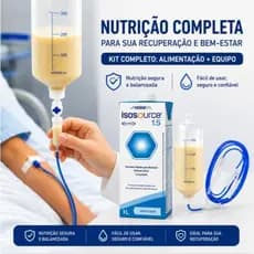 Isosource 1.5 Sem Sabor - 1000ml + 5 Kit Equipo