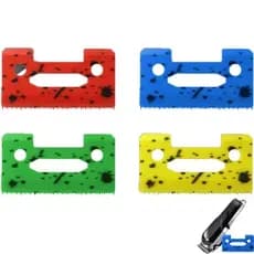 Lâmina De Cerâmica Serrilhada Colorida P/ Máquina De Corte Magic Clip Vermelho Verde Azul Amarelo Reposição