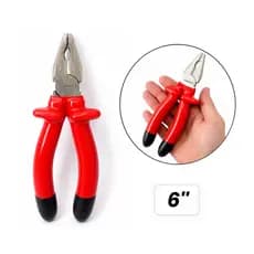 Alicate 6” Corte Reto Profissional Aço Resistente – BOM1642