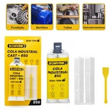 Adesivo de Reparo Metálico Alta Durabilidade Cura Rápida – BOM1596