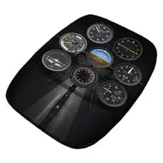 Mouse Pad Instrumentos de Vôo Painel de Avião Presente Piloto Aviação Ergonômico com Apoio de Pulso