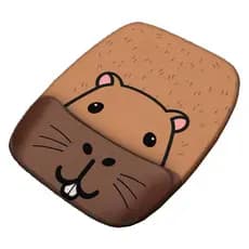 Mouse Pad Capivara Fofa Presente Criativo Bicho Animal Divertido Ergonômico com Apoio de Pulso