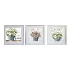 Quadros Decorativos Kit 3 Peças Para Lavabo, Banheiro Personalizado, Planejado