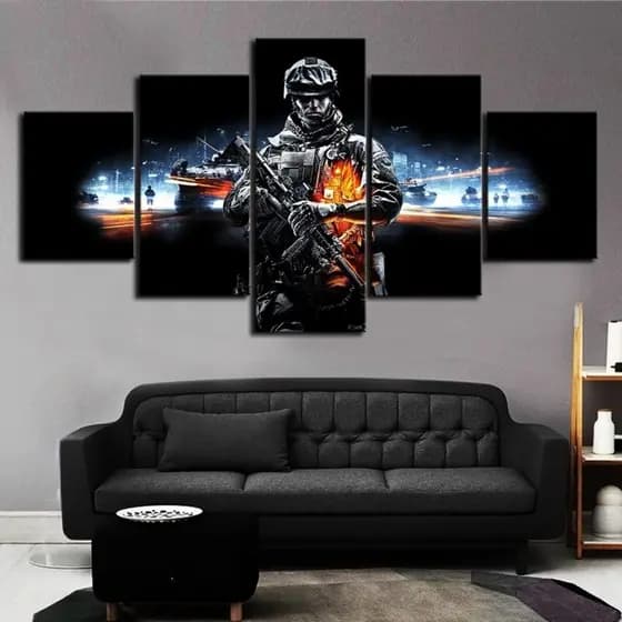 Quadro Decoracao Parede Battlefield Modelo 3